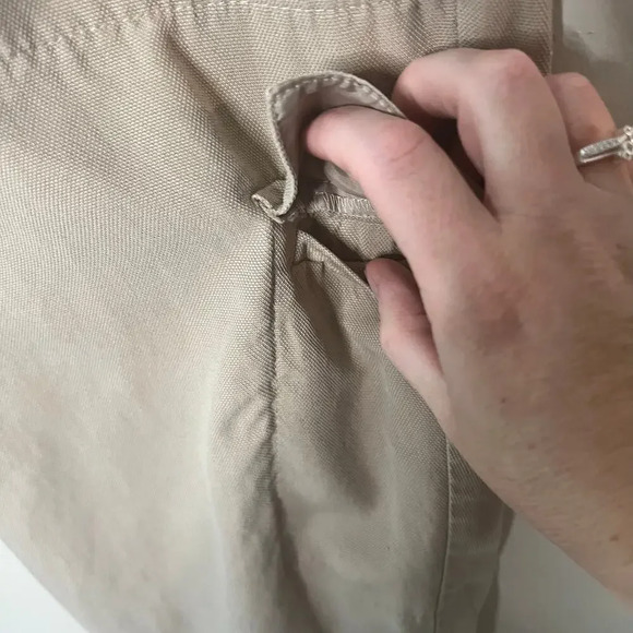 Ann Taylor brown 100% Lyocell cargo pants Size 8 - Picture 4 of 9